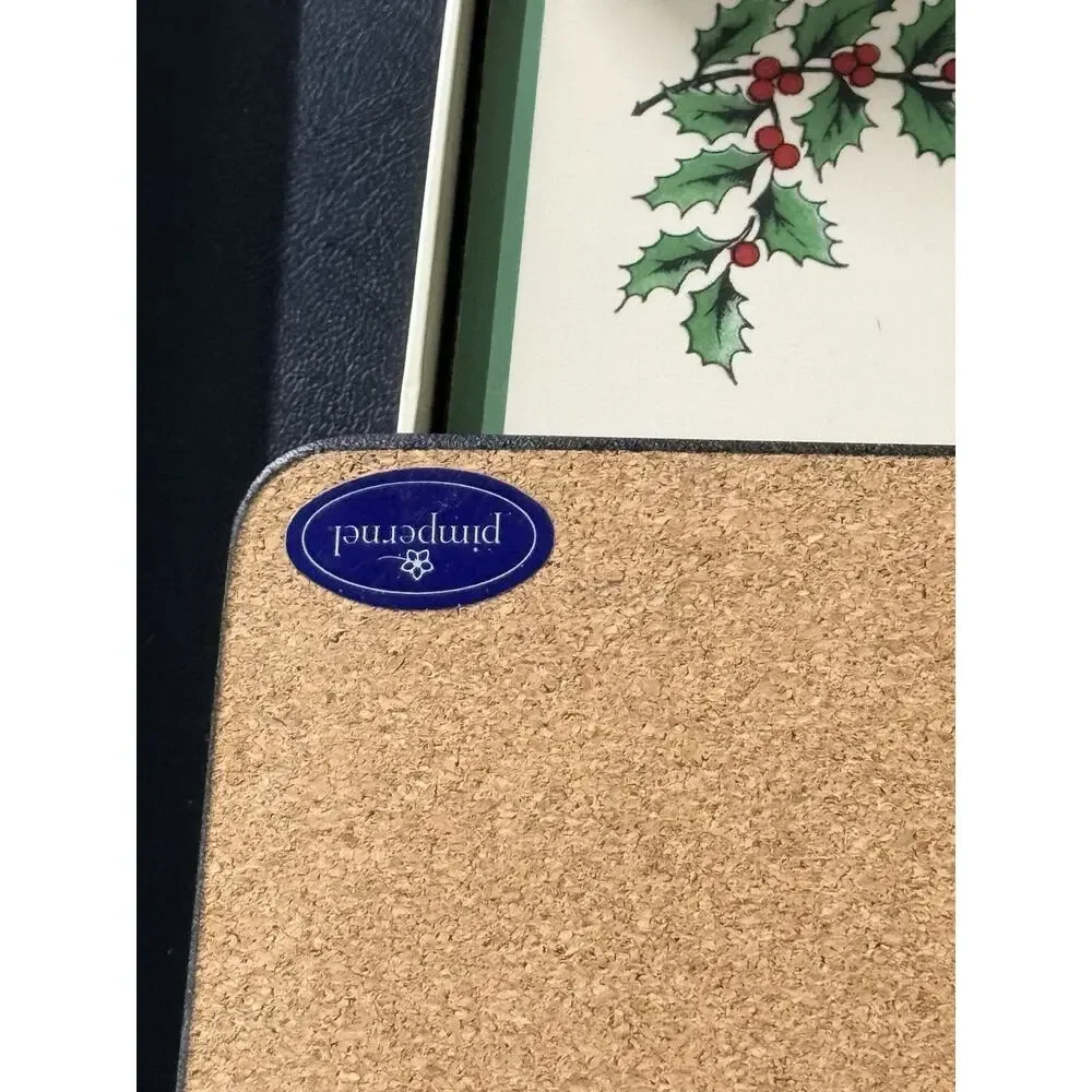 Pimpernel Christmas Tree Cork-Back Placemats – Set of 12 in Original Boxes